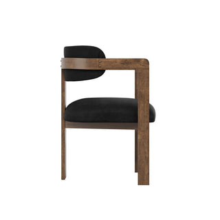 CharlesTed Home Studio CTH Molly Contemporary Dining Chair | Walnut - CharlesTed Home