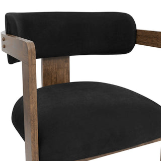 CharlesTed Home Studio CTH Molly Contemporary Dining Chair | Walnut - CharlesTed Home