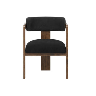 CharlesTed Home Studio CTH Molly Contemporary Dining Chair | Walnut - CharlesTed Home