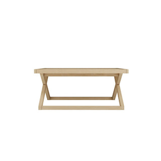 CharlesTed Home Studio CTH Palisades Coffee Table | Blonde Oak | Available in Two Sizes - CharlesTed Home