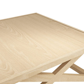 CharlesTed Home Studio CTH Palisades Coffee Table | Blonde Oak | Available in Two Sizes - CharlesTed Home