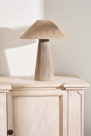 CharlesTed Home The Tapered Jute Glow Table Lamp - CharlesTed Home