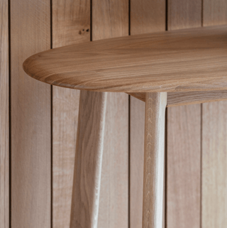 CharlesTed Home Vienna Solid Oak Console Table with Sculpted Frame - CharlesTed Home