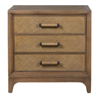 Java Woven 3 Drawer Bedside Table, view 2
