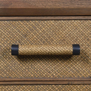 Java Woven 3 Drawer Bedside Table, view 4