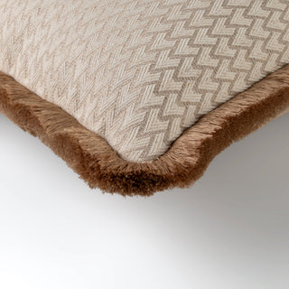 Lechlade geometric cushion in a living room