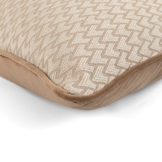 Lechlade piped cushion styled on a sofa