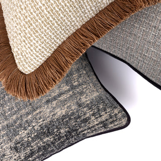 Ozleworth cushion edge and fringe close up