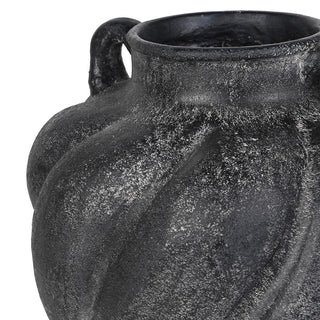 Sezincote twisted vase, alternative view of the weathered finish
