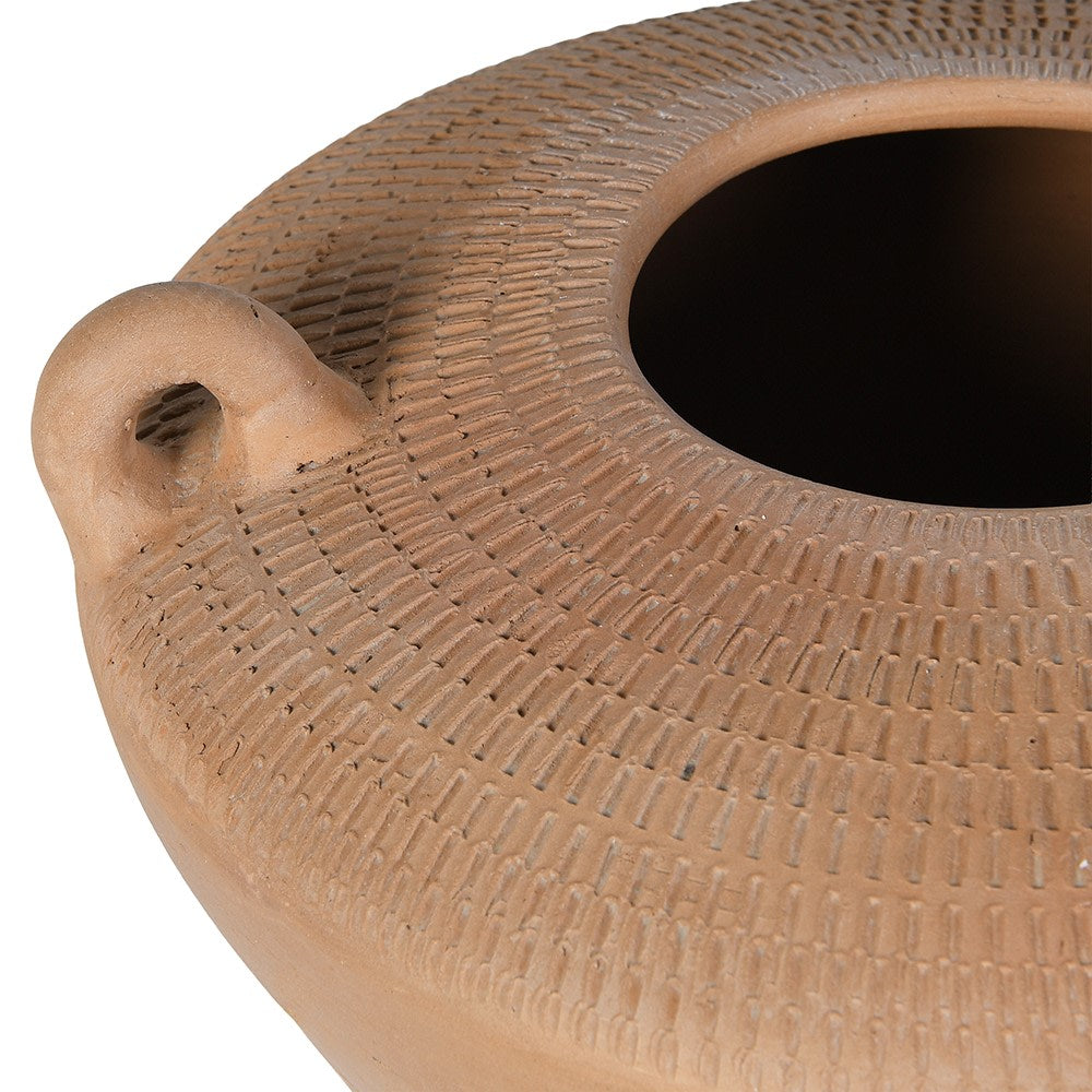 Troulos Terracotta Paper Mache Vase, view 2