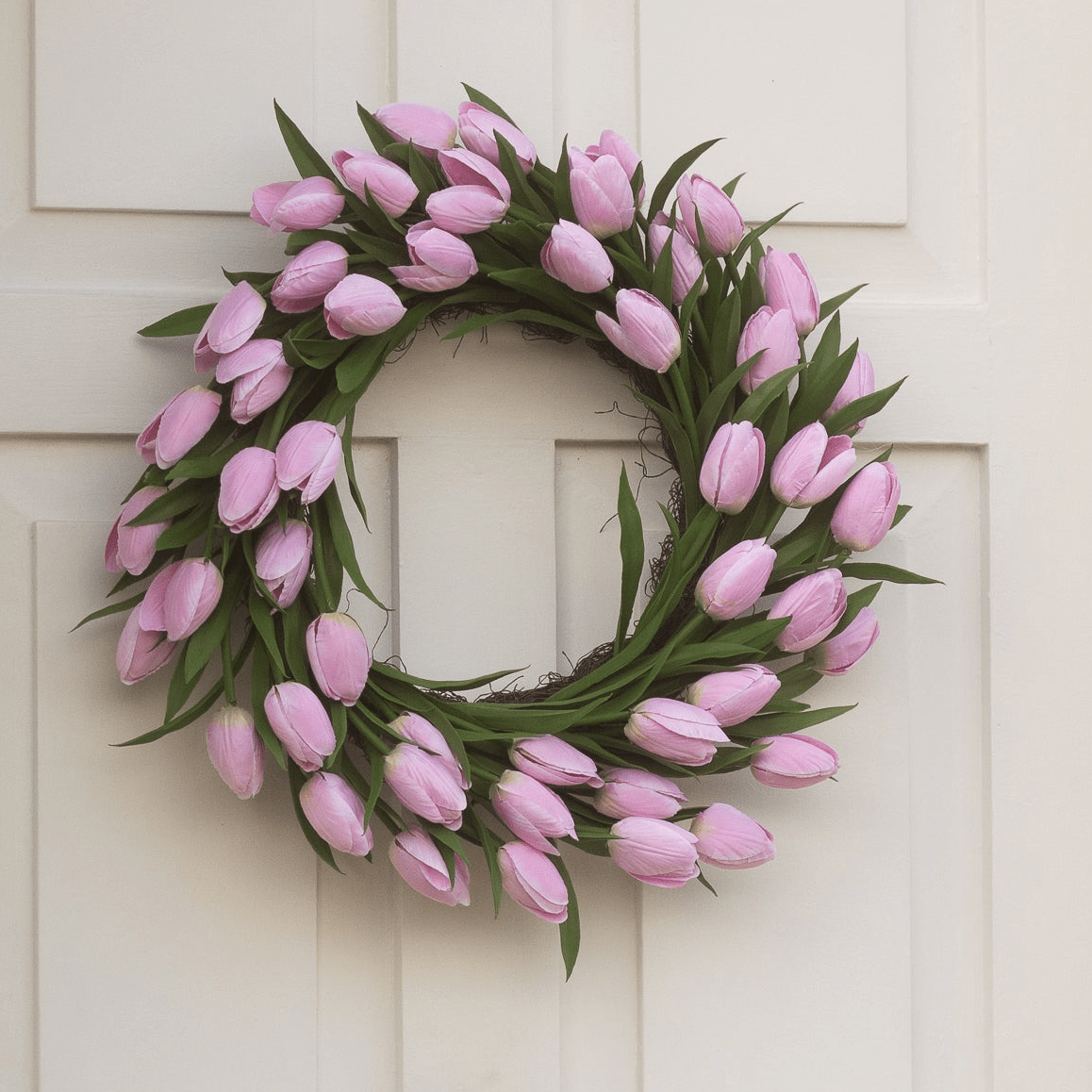 CharlesTed Tulip Wreath | Pink - CharlesTed Home