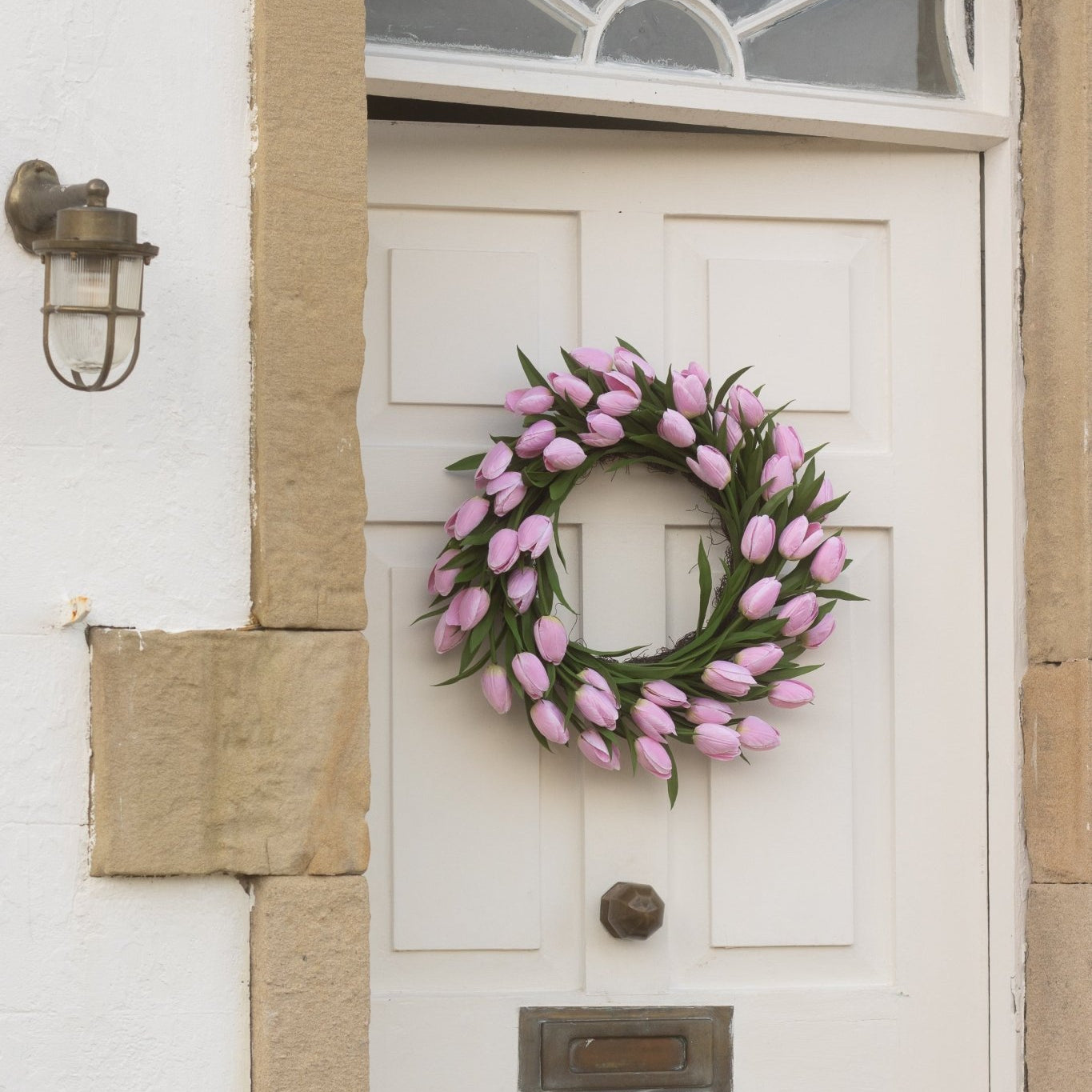 CharlesTed Tulip Wreath | Pink - CharlesTed Home