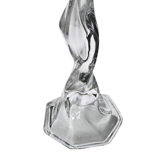 Twist Glass Candle Holder | Set of Two | Large, view 2