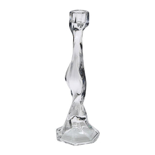 Twist Glass Candle Holder | Set of Two | Large