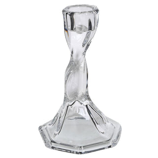 Twist Glass Candle Holder | Set of Two | Small