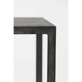 Antique Black Console Table with Shelves