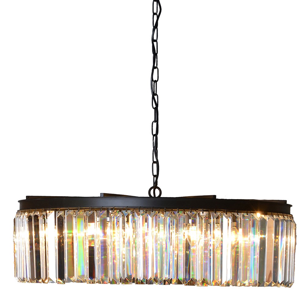 Transform any room into a luxurious and sophisticated space with our Crystal Chandelier. The sparkling crystals will catch your eye and create a mesmerizing effect, while providing ample lighting and ambiance. Elevate your home's aesthetic and impress your guests with this elegant and timeless addition to your décor.