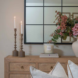 Add a touch of modern sophistication to your home with our elegant metal candlesticks, available in two versatile sizes. Crafted from high-quality metal with a smooth matte finish, these decorative candle holders blend seamlessly with contemporary, minimalist, or rustic decor. Their sculptural design and warm, earthy tones make them the perfect accent for dining tables, mantels, or sideboards.

Ideal for taper candles, these stylish metal candlesticks create an inviting ambiance for any occasion—from cozy d