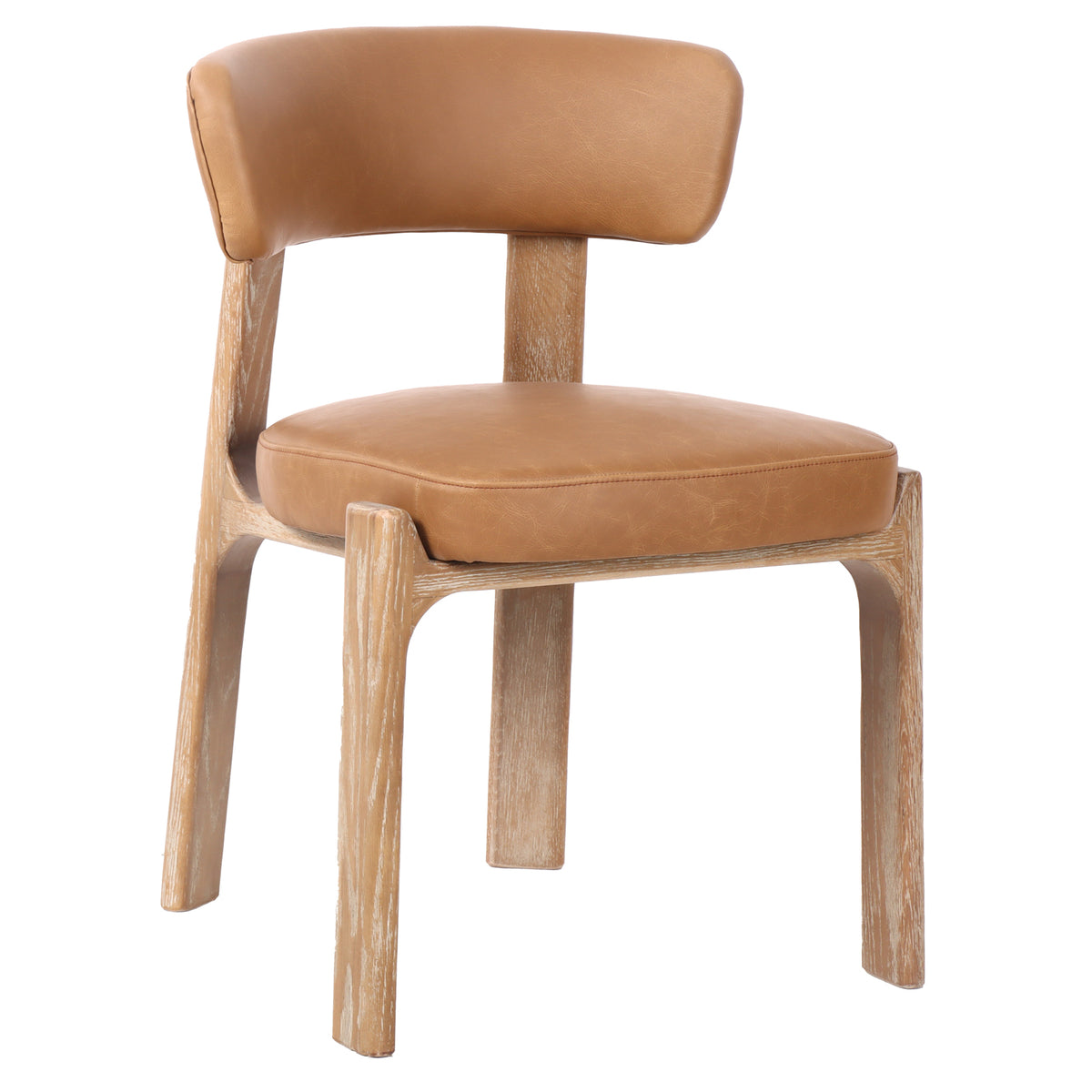 Brimpsfield Curved Ash Dining Chair | Upholstered Seat