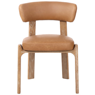Brimpsfield Curved Ash Dining Chair | Upholstered Seat