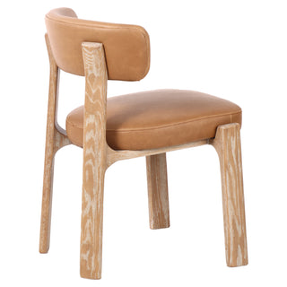 Brimpsfield Curved Ash Dining Chair | Upholstered Seat