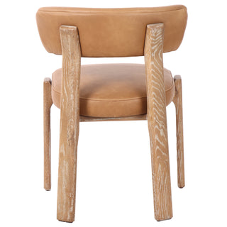 Brimpsfield Curved Ash Dining Chair | Upholstered Seat