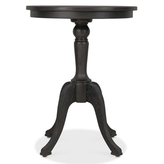 Fairford Dark Oak Pedestal Side Table - CharlesTed Home