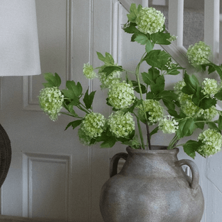 Faux Green Pompom Viburnum Stem - CharlesTed Home