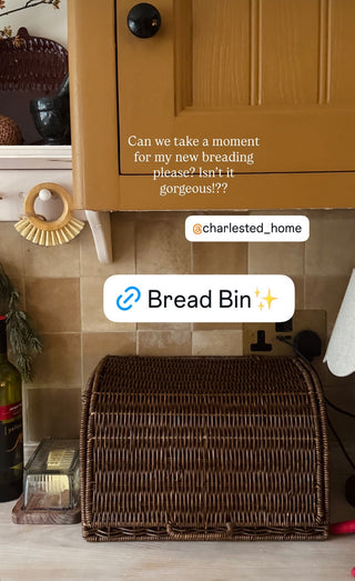 Faux Rattan Bread Box - CharlesTed Home