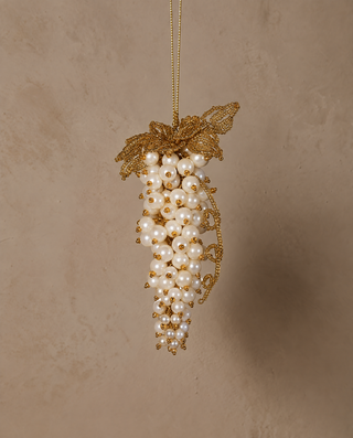 hanging pearl grapes with gold detail