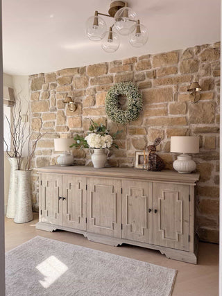 Harrogate Recycled Pine Sideboard with Panelled Doors - CharlesTed Home
