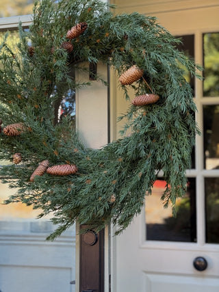 Ashdown Faux Cedar & Pinecone Wreath