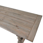rustic wooden dining table