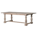 rustic wooden dining table