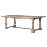 rustic wooden dining table