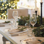 Made from moulded glass these plates feature on their outer edge lovely small glass beads. 