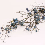 A beautiful stem of blueberries