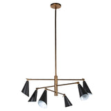 Axel Black Shaded Chandelier
