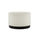 Studio CTH Lana Ivory Boucle Large Pouffe