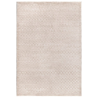 Laurent textured rug in beige, full flat view