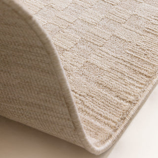 Laurent textured rug in beige, pattern detail