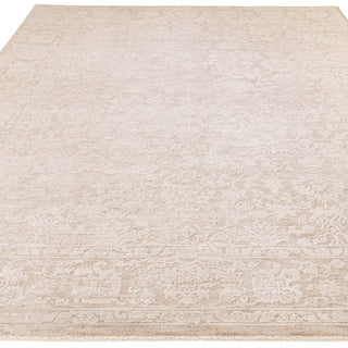 Laurent textured rug in beige and natural, pile detail