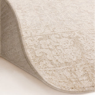 Laurent textured rug in beige and natural, pattern detail
