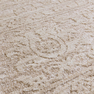 Laurent textured rug in beige and natural, texture detail
