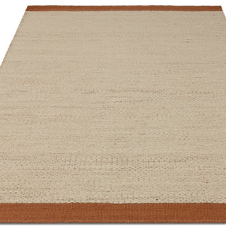 Lima rug in rust, detail of the irregular low-profile weave
