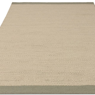 Lima rug in sage, detail of the irregular low-profile weave