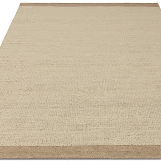 Lima rug in sand, detail of the irregular low-profile weave