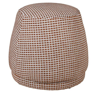 Milo Check Woven Footstool - CharlesTed Home