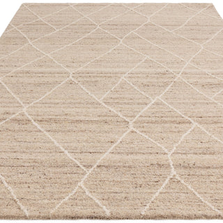 Noah wool rug in natural, pile detail