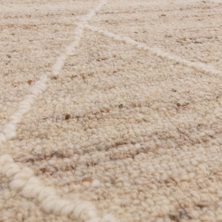 Noah wool rug in natural, further detail